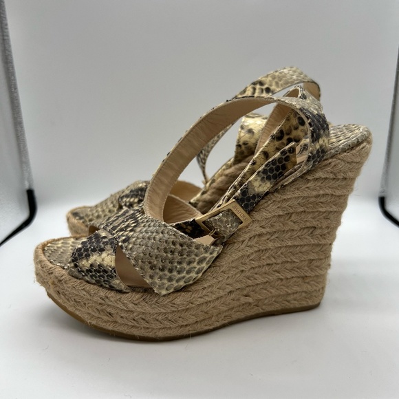 Jimmy Choo Python Wedge Shoes - Picture 3 of 10